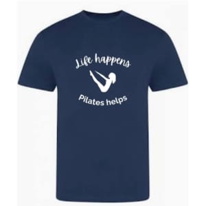T-Shirt - Life happens Pilates helps